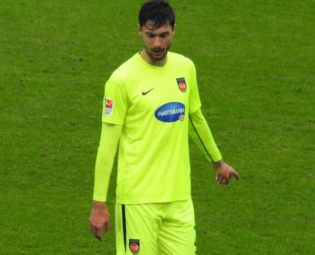 Tim Kleindiest opened the scoring for Heidenheim on 80 minutes against Hansa Rostock.