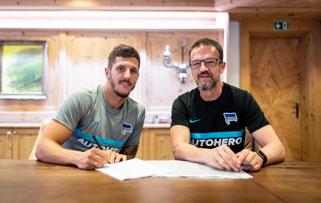 Stevan Jovetic and Fredi Bobic. Stevan Jovetic and Fredi Bobic.