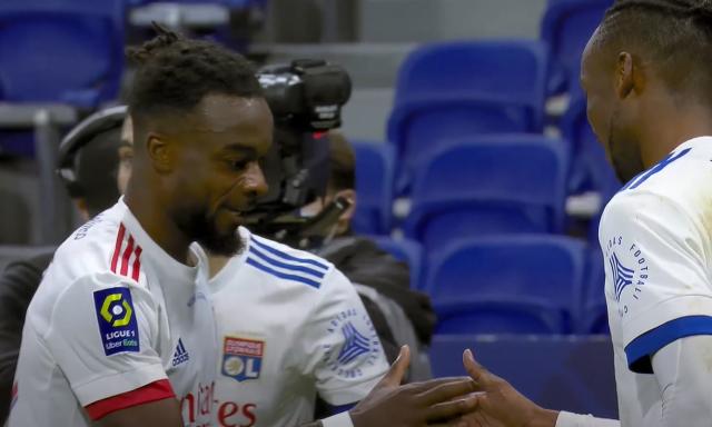 Maxwel Cornet (left).