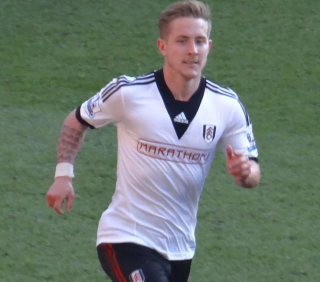 Lewis Holtby appearing for Fulham.