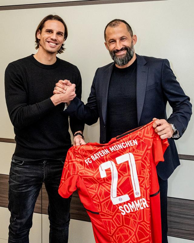 Bayern Munich has transfer agreement with Yann Sommer