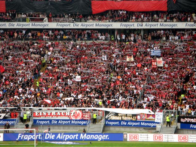 Eintracht Frankfurt fans.