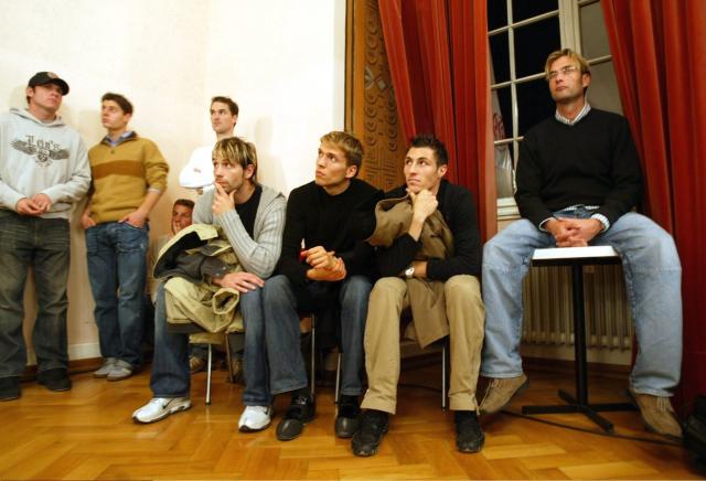 Jürgen Klopp (far right) and Marco Rose (third from right) at an October 2004 FSV Event Jürgen Klopp (far right) and Marco Rose (third from right) at an October 2004 FSV Event
