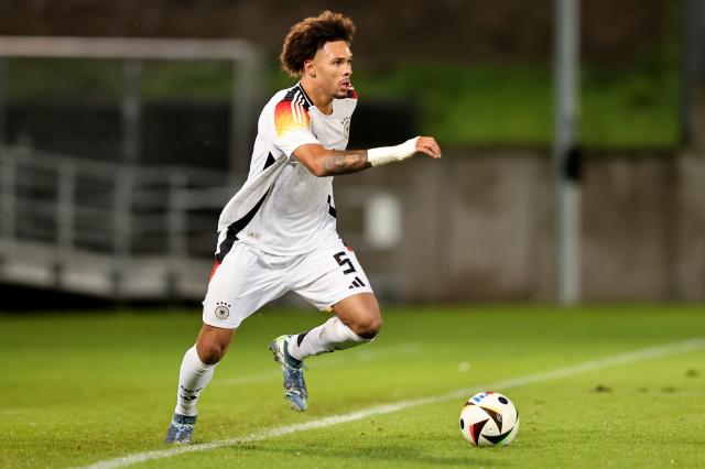 Nmandi Collins representing Germany at U20 level.