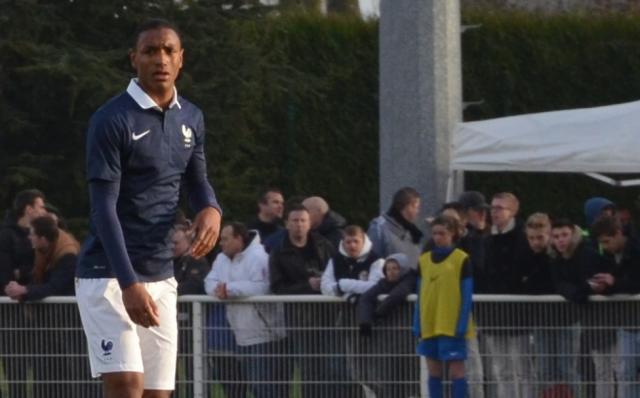 Abdou Diallo playing for the French Under-19 team in 2015.