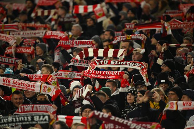 VfB Stuttgart supporters.