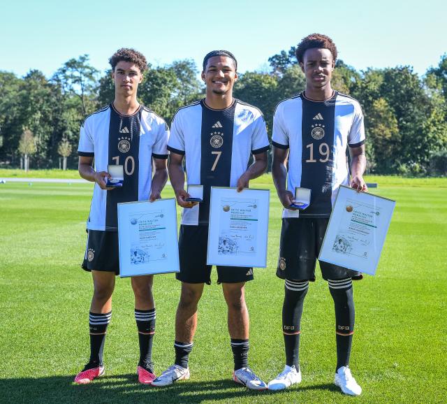 Noah Darvich, Paris Brunner and Assan Ouedraogo hope to repeat their success in U19