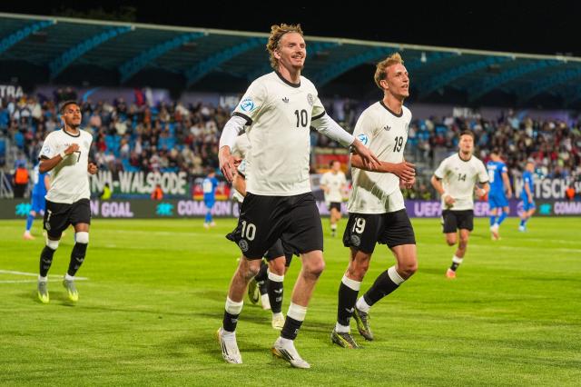 Nick Woltemade in Germany's U21 team.