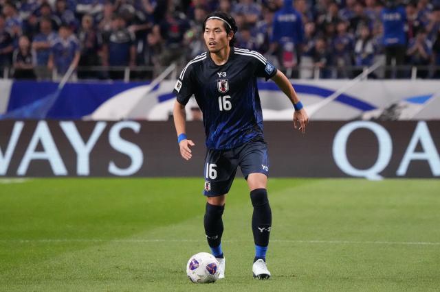 Kōki Machida in action during World Cup qualifier, Japan - Australia, 15. October 2024.