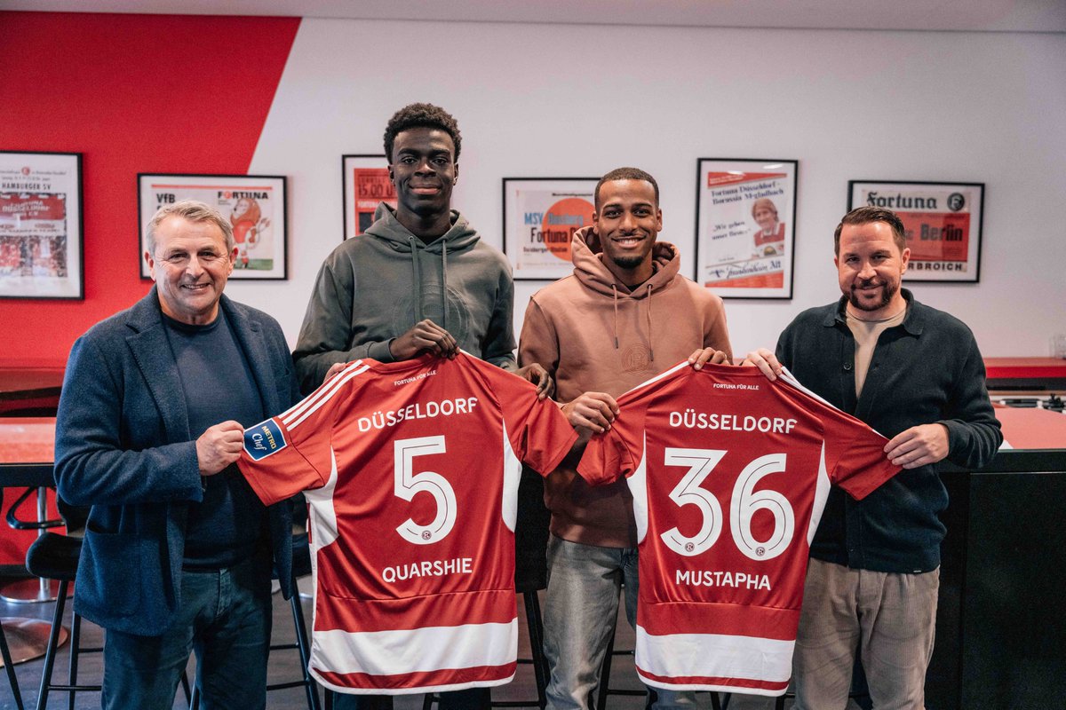 Düsseldorf take Quarshie and Mustapha on loan